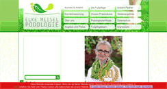 Desktop Screenshot of meisel-podologie.de