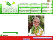 Tablet Screenshot of meisel-podologie.de